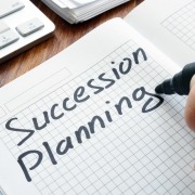 succession planning written down in a notebook